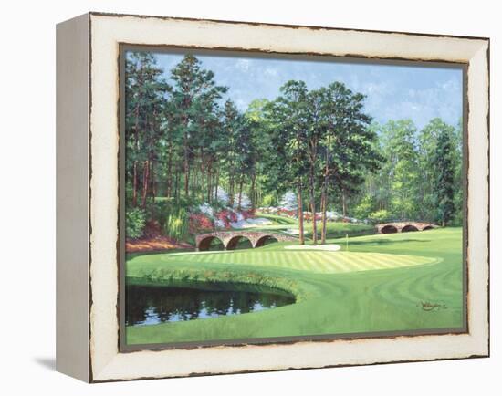 The 11th At Augusta-White Dogwood-Bernard Willington-Framed Stretched Canvas