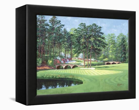 The 11th At Augusta-White Dogwood-Bernard Willington-Framed Stretched Canvas