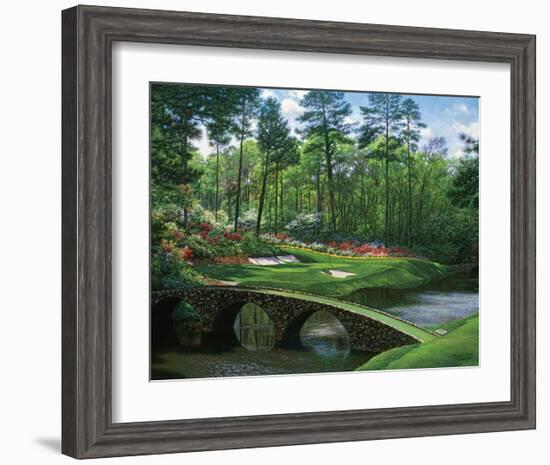 The 12th At Augusta-Larry Dyke-Framed Art Print