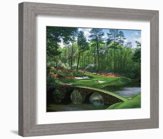 The 12th At Augusta-Larry Dyke-Framed Art Print