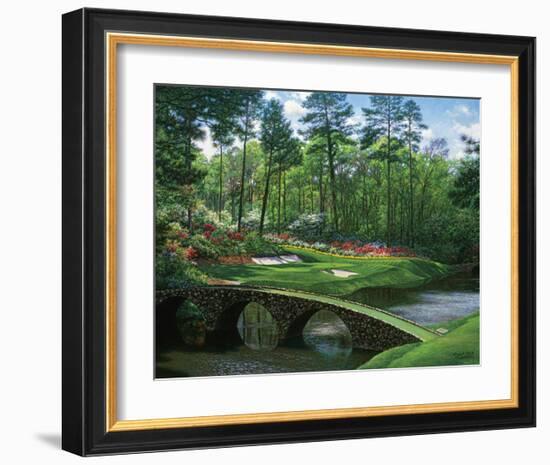 The 12th At Augusta-Larry Dyke-Framed Art Print