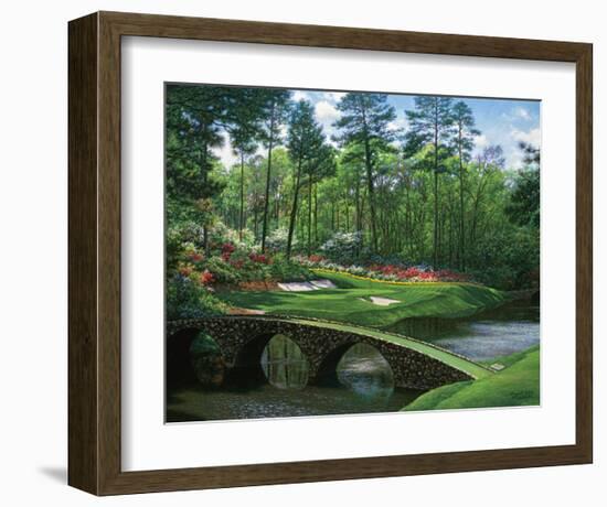 The 12th At Augusta-Larry Dyke-Framed Art Print