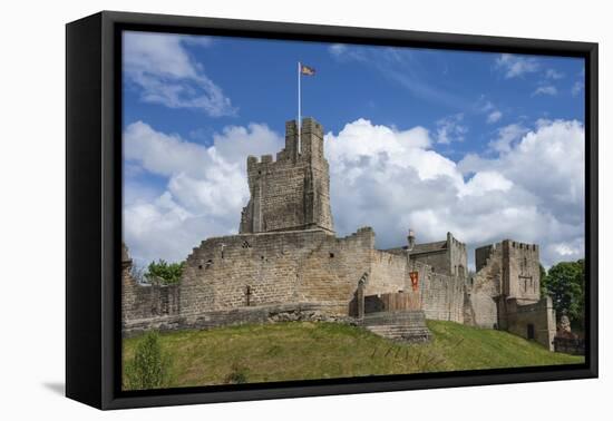 The 12th Century Medieval Prudhoe Castle, on the River Tyne, Northumberland-James Emmerson-Framed Premier Image Canvas