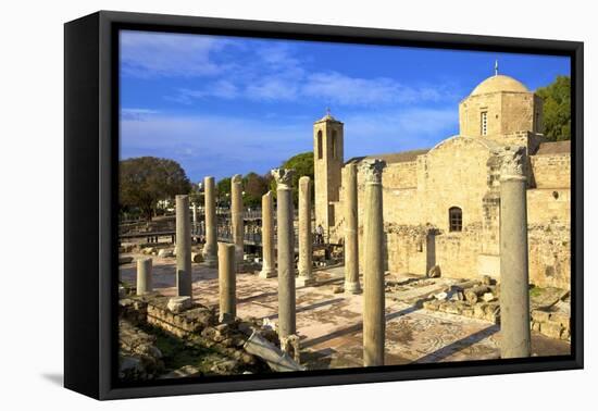 The 12th century Stone Church of Agia Kyriaki, Paphos, Cyprus, Eastern Mediterranean, Europe-Neil Farrin-Framed Premier Image Canvas