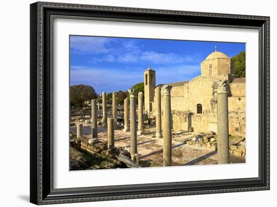 The 12th century Stone Church of Agia Kyriaki, Paphos, Cyprus, Eastern Mediterranean, Europe-Neil Farrin-Framed Photographic Print