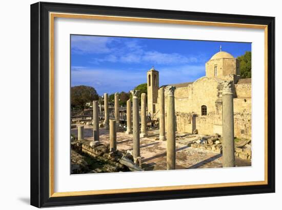 The 12th century Stone Church of Agia Kyriaki, Paphos, Cyprus, Eastern Mediterranean, Europe-Neil Farrin-Framed Photographic Print