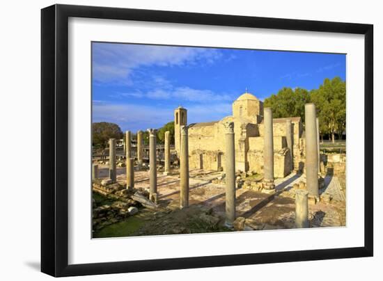 The 12th century stone Church of Agia Kyriaki, Pathos, Cyprus, Eastern Mediterranean Sea, Europe-Neil Farrin-Framed Photographic Print