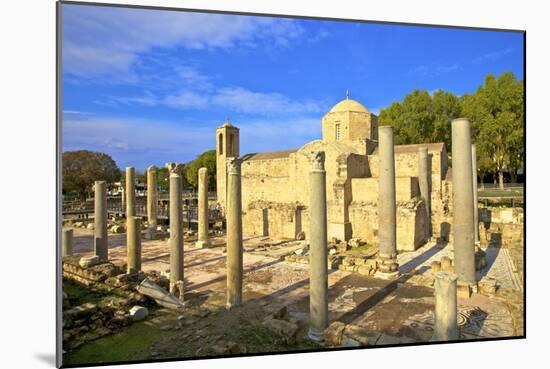 The 12th century stone Church of Agia Kyriaki, Pathos, Cyprus, Eastern Mediterranean Sea, Europe-Neil Farrin-Mounted Photographic Print