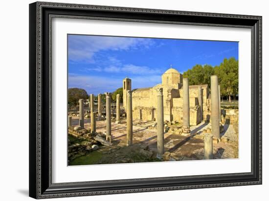 The 12th century stone Church of Agia Kyriaki, Pathos, Cyprus, Eastern Mediterranean Sea, Europe-Neil Farrin-Framed Photographic Print