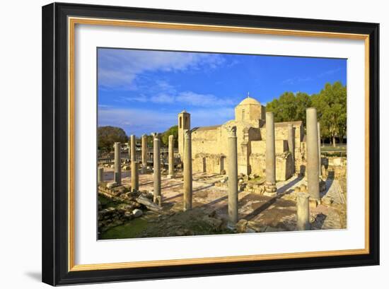 The 12th century stone Church of Agia Kyriaki, Pathos, Cyprus, Eastern Mediterranean Sea, Europe-Neil Farrin-Framed Photographic Print