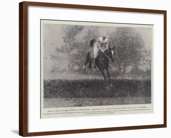 The 12th Royal Lancers' Regimental Steeplechase-null-Framed Giclee Print