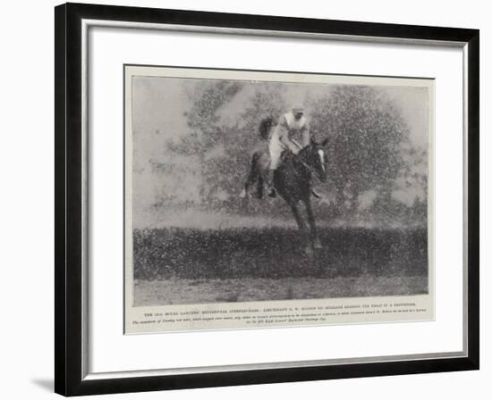 The 12th Royal Lancers' Regimental Steeplechase-null-Framed Giclee Print