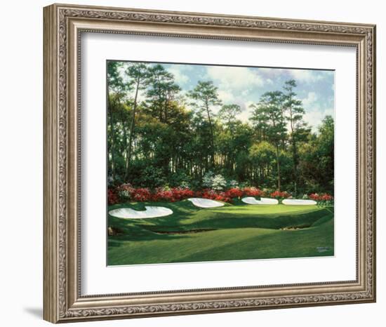 The 13th At Augusta-Larry Dyke-Framed Art Print