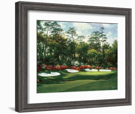 The 13th At Augusta-Larry Dyke-Framed Art Print