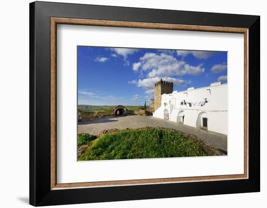 The 13th century castle and walled village of Campo Maior. Alentejo, Portugal-Mauricio Abreu-Framed Photographic Print