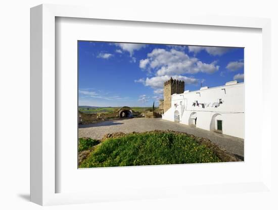 The 13th century castle and walled village of Campo Maior. Alentejo, Portugal-Mauricio Abreu-Framed Photographic Print