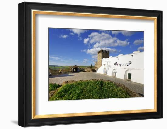 The 13th century castle and walled village of Campo Maior. Alentejo, Portugal-Mauricio Abreu-Framed Photographic Print