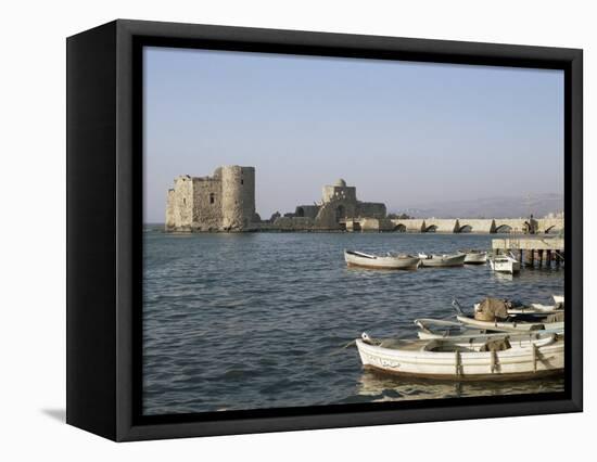 The 13th Century Crusader Castle, Sidon, Lebanon, Middle East-Christina Gascoigne-Framed Premier Image Canvas