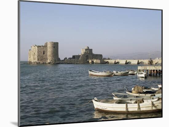 The 13th Century Crusader Castle, Sidon, Lebanon, Middle East-Christina Gascoigne-Mounted Photographic Print
