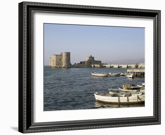 The 13th Century Crusader Castle, Sidon, Lebanon, Middle East-Christina Gascoigne-Framed Photographic Print