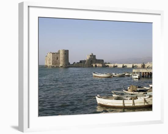 The 13th Century Crusader Castle, Sidon, Lebanon, Middle East-Christina Gascoigne-Framed Photographic Print