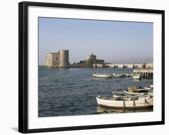 The 13th Century Crusader Castle, Sidon, Lebanon, Middle East-Christina Gascoigne-Framed Photographic Print