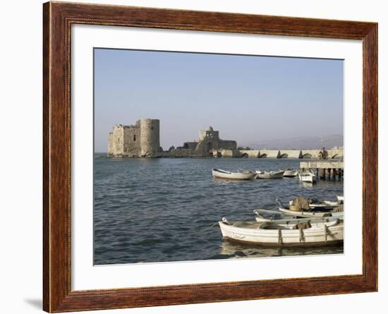 The 13th Century Crusader Castle, Sidon, Lebanon, Middle East-Christina Gascoigne-Framed Photographic Print