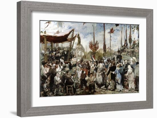 The 14th of July 1880, Late19Th/Early 20th Century-Alfred Roll-Framed Giclee Print