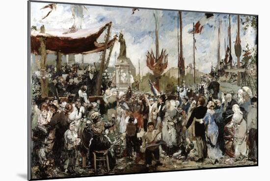 The 14th of July 1880, Late19Th/Early 20th Century-Alfred Roll-Mounted Giclee Print