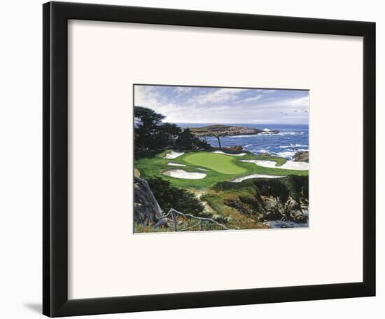 The 15th At Cypress Point-Larry Dyke-Framed Art Print