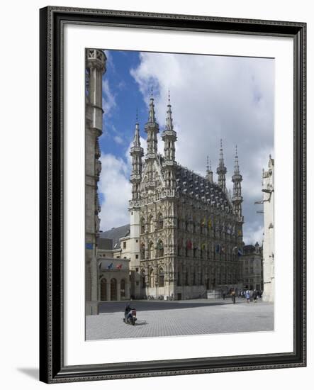 The 15th Century Late Gothic Town Hall in the Grote Markt, Leuven, Belgium, Europe-James Emmerson-Framed Photographic Print