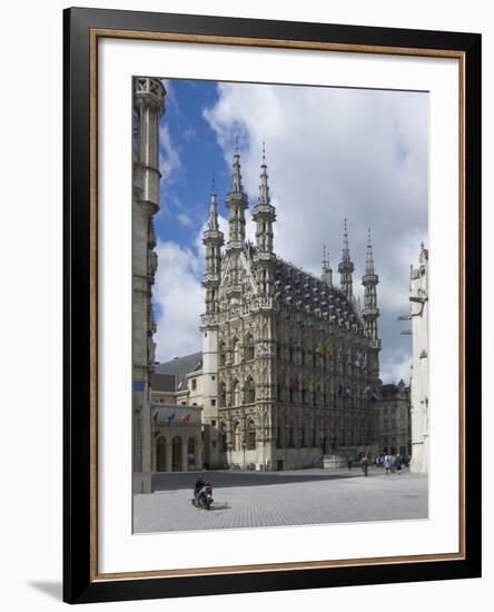 The 15th Century Late Gothic Town Hall in the Grote Markt, Leuven, Belgium, Europe-James Emmerson-Framed Photographic Print