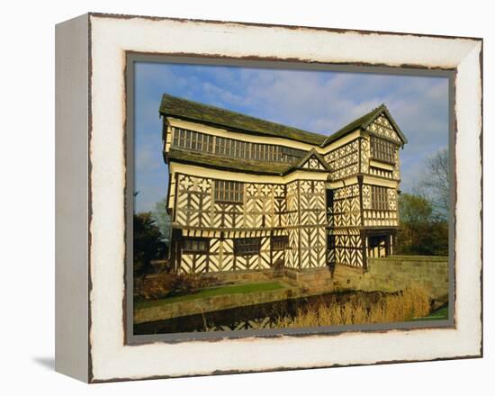 The 16th Century Black and White Gabled House, Little Moreton Hall, Cheshire, England, UK-Jonathan Hodson-Framed Premier Image Canvas