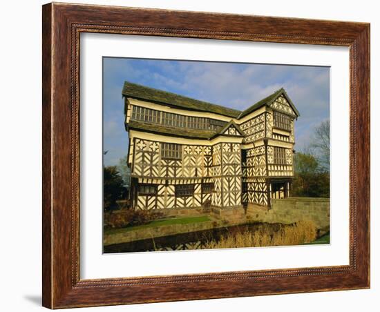 The 16th Century Black and White Gabled House, Little Moreton Hall, Cheshire, England, UK-Jonathan Hodson-Framed Photographic Print