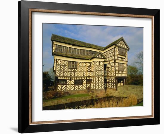 The 16th Century Black and White Gabled House, Little Moreton Hall, Cheshire, England, UK-Jonathan Hodson-Framed Photographic Print