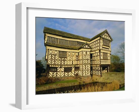 The 16th Century Black and White Gabled House, Little Moreton Hall, Cheshire, England, UK-Jonathan Hodson-Framed Photographic Print