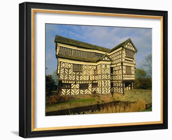 The 16th Century Black and White Gabled House, Little Moreton Hall, Cheshire, England, UK-Jonathan Hodson-Framed Photographic Print