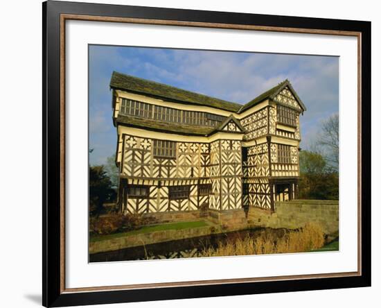 The 16th Century Black and White Gabled House, Little Moreton Hall, Cheshire, England, UK-Jonathan Hodson-Framed Photographic Print