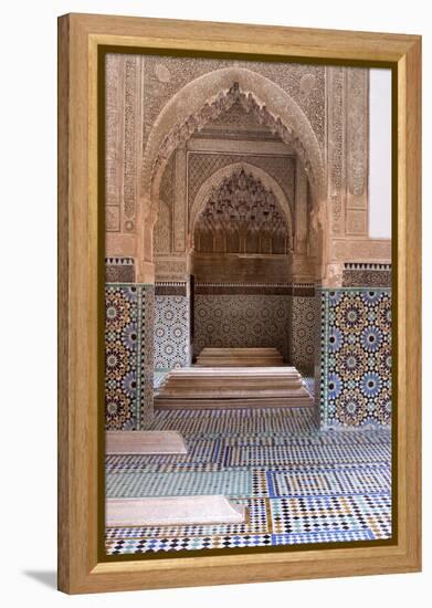 The 16th Century Tombs of the Saadian Dynasty, Marrakech, Morocco-Natalie Tepper-Framed Stretched Canvas