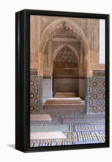 The 16th Century Tombs of the Saadian Dynasty, Marrakech, Morocco-Natalie Tepper-Framed Stretched Canvas