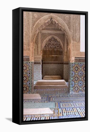 The 16th Century Tombs of the Saadian Dynasty, Marrakech, Morocco-Natalie Tepper-Framed Stretched Canvas