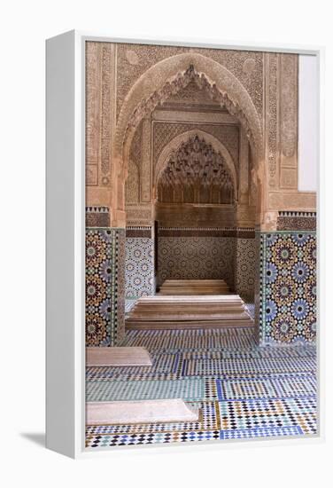 The 16th Century Tombs of the Saadian Dynasty, Marrakech, Morocco-Natalie Tepper-Framed Stretched Canvas