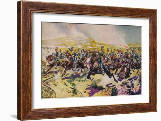 'The 17th Lancers. The Charge of the Light Brigade at Balaclava', 1854, (1939)-Unknown-Framed Giclee Print