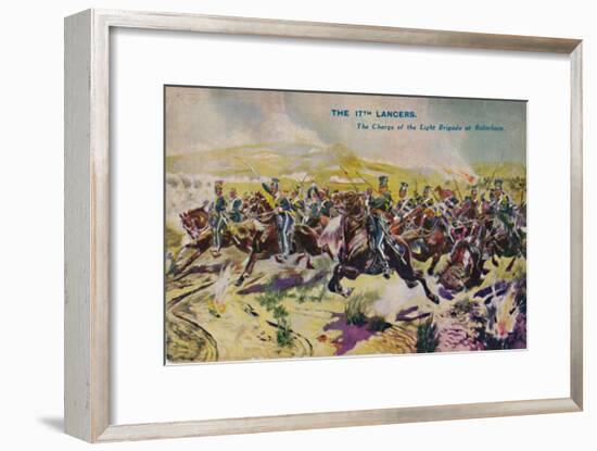 'The 17th Lancers. The Charge of the Light Brigade at Balaclava', 1854, (1939)-Unknown-Framed Giclee Print