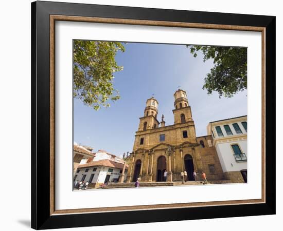 The 18Th Century Cathedral, San Gil, Colombia, South America-Christian Kober-Framed Photographic Print