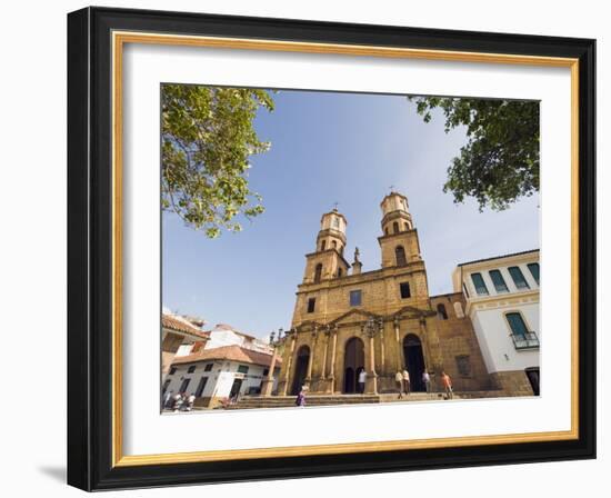 The 18Th Century Cathedral, San Gil, Colombia, South America-Christian Kober-Framed Photographic Print