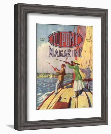 The 1919 Grand American Handicap Trapshooting Tournament, Front Cover of the 'Dupont Magazine',…-American School-Framed Giclee Print