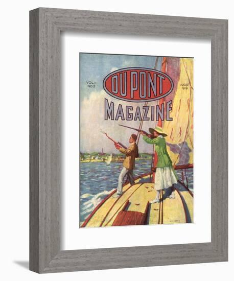 The 1919 Grand American Handicap Trapshooting Tournament, Front Cover of the 'Dupont Magazine',…-American School-Framed Giclee Print