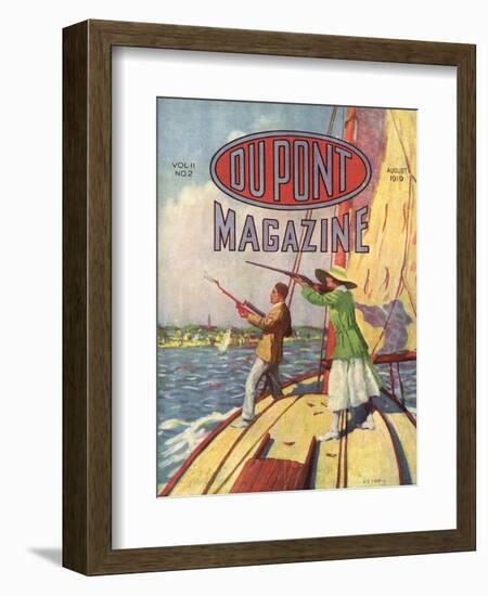 The 1919 Grand American Handicap Trapshooting Tournament, Front Cover of the 'Dupont Magazine',…-American School-Framed Giclee Print