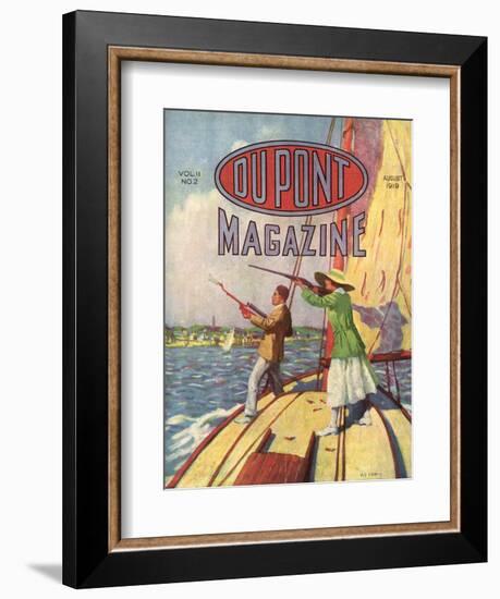 The 1919 Grand American Handicap Trapshooting Tournament, Front Cover of the 'Dupont Magazine',…-American School-Framed Giclee Print